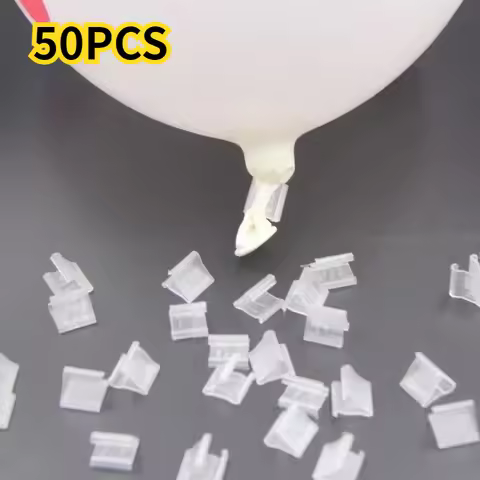 50pcs Wedding birthday party supplies Creative balloon V-clip Latex balloon sealing clip Balloon acc