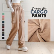 WOMEN MULTI-POCKET STRAIGHT CUT CARGO PANTS [P5251]
