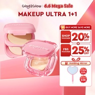 Glad2Glow Perfect Cover  Semi-Matte Cushion Foundation Full Coverage Concealer Makeup,Oil Control,Lo