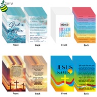 100Pcs Plan of Salvation Cards Gospel Tracts Pocket Holy Postcards Prayer Cards Christian Inspiratio