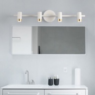 Mileled mirror headlight Nordic mirror cabinet bathroom bathroom no punch mirror dresser adjustable