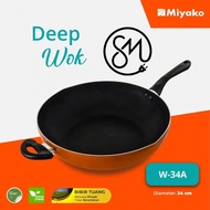 Deep Wok Pan Miyako W-34A Pan Wajan W30A 34 cm W 34 A