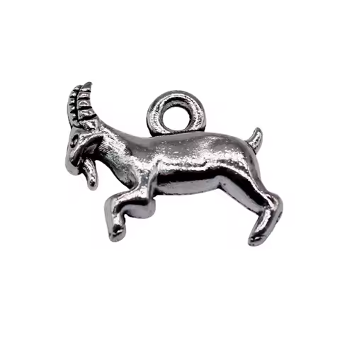 10pcs/lot 18x12mm Billy Goat For Jewelry Making Antique Silver Color 0.71x0.47inch