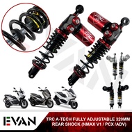 TRC SHOCK AI TECH FULLY ADJUSTABLE REAR 320mm SHOCK SUSPENSION FOR NMAX V1/AIRBLADE 2016-320