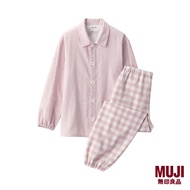 MUJI Kids Side Seamless Double Gauze L/S Pajamas