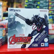 全新 BANDAI 行版 SHF MARVEL AVENGERS TECH ON AVENGERS VENOM SYMBIOTE WOLVERINE TECH ON AVENGERS  復仇者聯盟 可