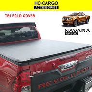 Nissan Navara NP300 Tri-Fold Cover Flat Canvas Soft Lid Canvas No Roll Bar Usage
