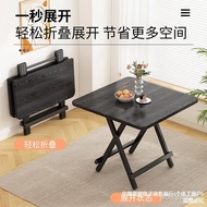 Foldable Table Home Dining Table Rental Room Dormitory Small Apartment Portable Stall Writing Work Small Square Table