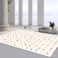 Small Fresh Imitation Cashmere Simple Thickened Bedroom Children's Room Dopamine Geometric Carpet Li
