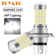 TCYATO 144-SMD LED Headlight Bulb White H4 P15D BA20D