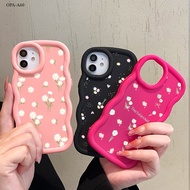 Oppo Macaron Wave Case Light Pink Fanta and Black A5S A7 A12 A11K F9 F9 PRO A5i A17 A17K A18 A38 A54