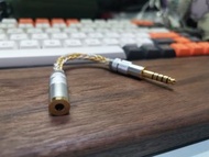 8股粗鍍金銀 4.4公轉3.5母 過機線 se215 se315 se425 se535 se846 ue900s Shure onkyo westone campfire westone acous