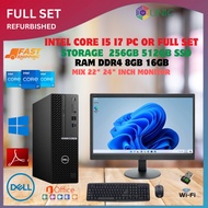 Dell OptiPlex  i3/i5/i7 Desktop Mix Model Full set or PC only Office Student Online Professional Wor