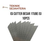 refil cutter besar 10 pcs mata cutter berkualitas isi mata pisau kater