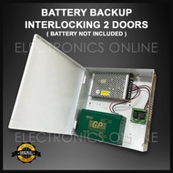 Interlocking EM Lock Both Doors Are Initially Opened Interlocking 2 Doors With/Without Battery Backu