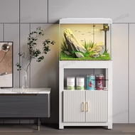 Fish Tank Cabinet Ultra Clear Glass Fish Tank Set Storage Cabinet Floor Cabinet Aquarium Stand