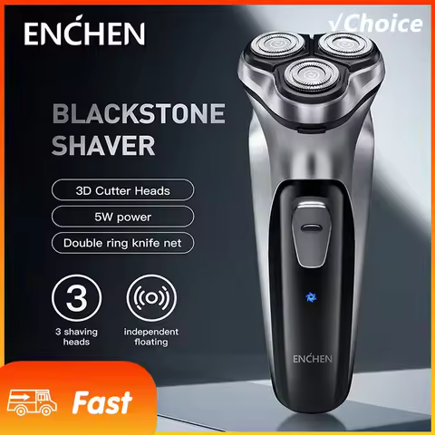 New ENCHEN BlackStone Electric Shaver Razor Men Type-C Rechargeable Shaving Beard Machine Intelligen