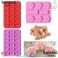 BANANA1 Silicone Molds Baking Tool Puppy Dog  Bone Shape Handmade Cake Making