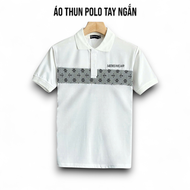 Áo Thun Cổ Bẻ MENWEAR Họa Tiết Tay Ngắn Vải Cotton Co Giãn 4 Chiều Form Regular Fit - TUTEE