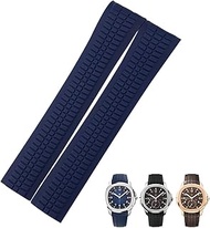 Rubber Strap Metal Pin 21mm Watch Band Fit For 5167A 5167R PP Brown Waterproof Bracelets