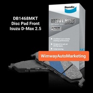 DB1468MKT ISUZU ALTERRA 4X4, D-MAX 4X4 / 4X2 FRONT DISC PAD [ BENDIX METAL KING ]