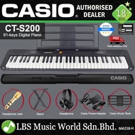 Casio CT-S200 61 Key Casiotone Electric Keyboard Full Package Music Piano Black (CTS200 CT S200 CTS 