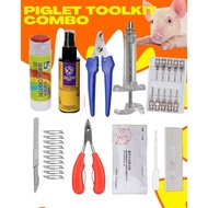 8-in-1 Piglet Toolkit Complete Set for Pig Farmers | Piglet Care Kit | Tail Cutter | Pig Tooth Cutte