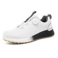 Golf Shoes Men Women Knob Lock Sneakers Waterproof Anti-Slip Training Shoes Spike Golf