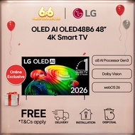 [New] [Online Exclusive] LG OLED AI OLED48B6 48" 4K Smart TV | α8 AI Processor Gen3 | Dolby Vision |
