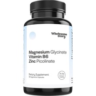 Suplemen Zink Picolinate Magnesium Glycinate 3-dalam-1 dengan Vitamin B6 |   Magnesium dan Vitamin Z