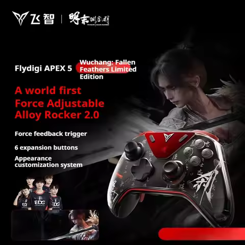 Flydigi APEX5 Wuchang Controller Force-adjustable Alloy Hall Joystick 2.0, Forceadapt Triggers Suppo