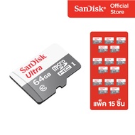 [แพ็ค 15 ชิ้น] Sandisk Micro Ultra Lite Speed 100MB  64GB C10 UHS-1R 3x5 - (SDSQUNR-064G-GN3MN)