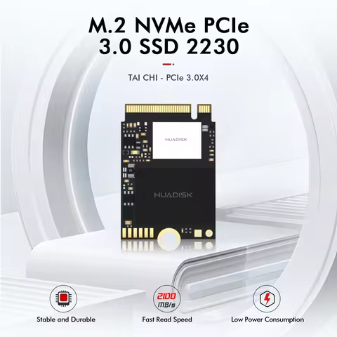 HUADISK M.2 2230 NVMe SSD 256GB 512GB 1TB PCIe3.0 Hard Drive For Steam Deck Microsoft Surface ProX/P