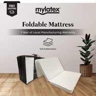 MyLatex 3" Trio 3 Fold Mattress- Foldable Mattress Anti-Dust Mite︱Easy Carry︱High Density Foam︱Soft 