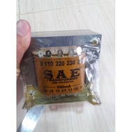 TRANSFORMER TRANSFORMER SAE 5A CT 5 AMPERE 5AH 45V 45 VOLT PURE
