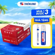 Combo 5 Ream giấy in A4 giấy photo IK Copy 80gsm độ dày cao đều màu không gợn sóng nhập khẩu Indones