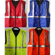 Foam Safety Work Vest/Thick Material Project Vest - Blue