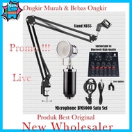 NEW!!! paket Full set Mic BM8000 plus sysnd dan soundcard v8 untuk