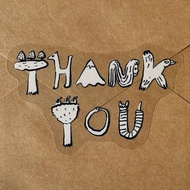 貼紙 sticker THANK YOU 插畫