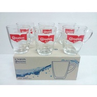 Carnation Glass The Sun Cartoon Box Of 6 Size 8 Ounces/250 Ml.