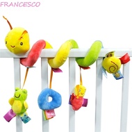 FRANCESCO Baby Rattles Mobiles Multicolor Caterpillar Baby Playing Toddler Bed Bell Plush Doll Spiral Crib Baby Plush Toys