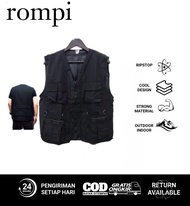 ROMPI TACTICAL AUTDOOR MULTIFUNGSI ROMPI CARGO BANYAK SAKU / VEST / TACTICAL / RIPSTOP