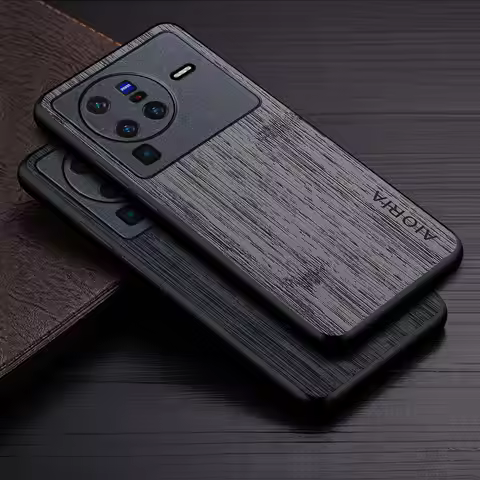 Case For Vivo X80 70 60 50 T1 Pro V21 V21E V23 V23E Y15S Y15A Y01 Y33T Y33S Y55 Y75 5G 4G bamboo woo
