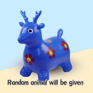 Jumping Horse Rubber Animals Inflatable Kids Jumping Horse