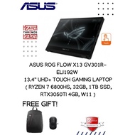 Asus ROG Flow X13 GV301R-ELI192W 13.4'' UHD+ Touch Gaming Laptop