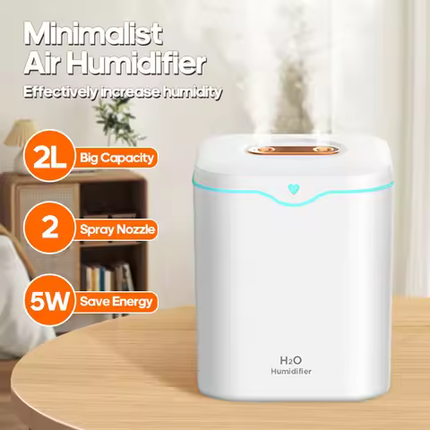 2000ml Double Spray Air Humidifier Essential Oil Diffuser Household Electric Aromatic Diffuser Ultra
