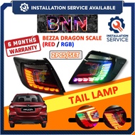 [Installation Provided]PERODUA BEZZA DRAGON SCALE RUNNING TAIL LAMP (SMOKE RED / RGB)