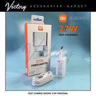 VICTORY - CHARGER XIAOMI TYPE C 27W ORIGINAL FAST CHARGING