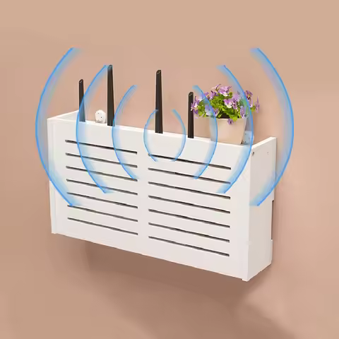 Wireless Wifi Router Storage Box Living Room Socket Wifi Decoration Wall-mounted TV Set-top Box Rack