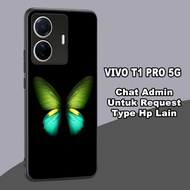 Glossy glitter Softcase for type VIVO T1 PRO 5G Butterfly motifhp Vivo T1 Pro 5G case can also be us